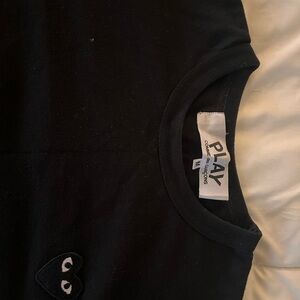 Comme Des Garçon Black Baseball Shirt - M